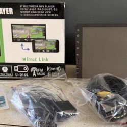 New car multimedia player 9” LCD full HD 1080 mirror link rear view etc