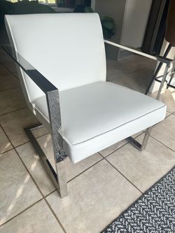 Fairmont White Accent Chairs - Like New