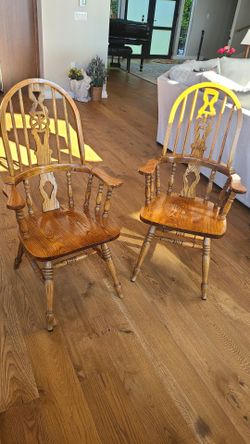 Golden Oak Dining Chairs