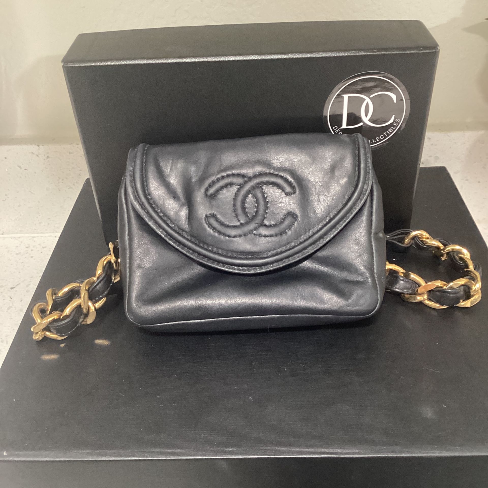 Authentic Chanel Leather Belt Bag