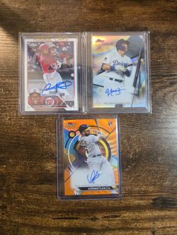 Topps Chrome finest auto card lot