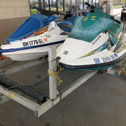 2 Jet Skis With Trailer 