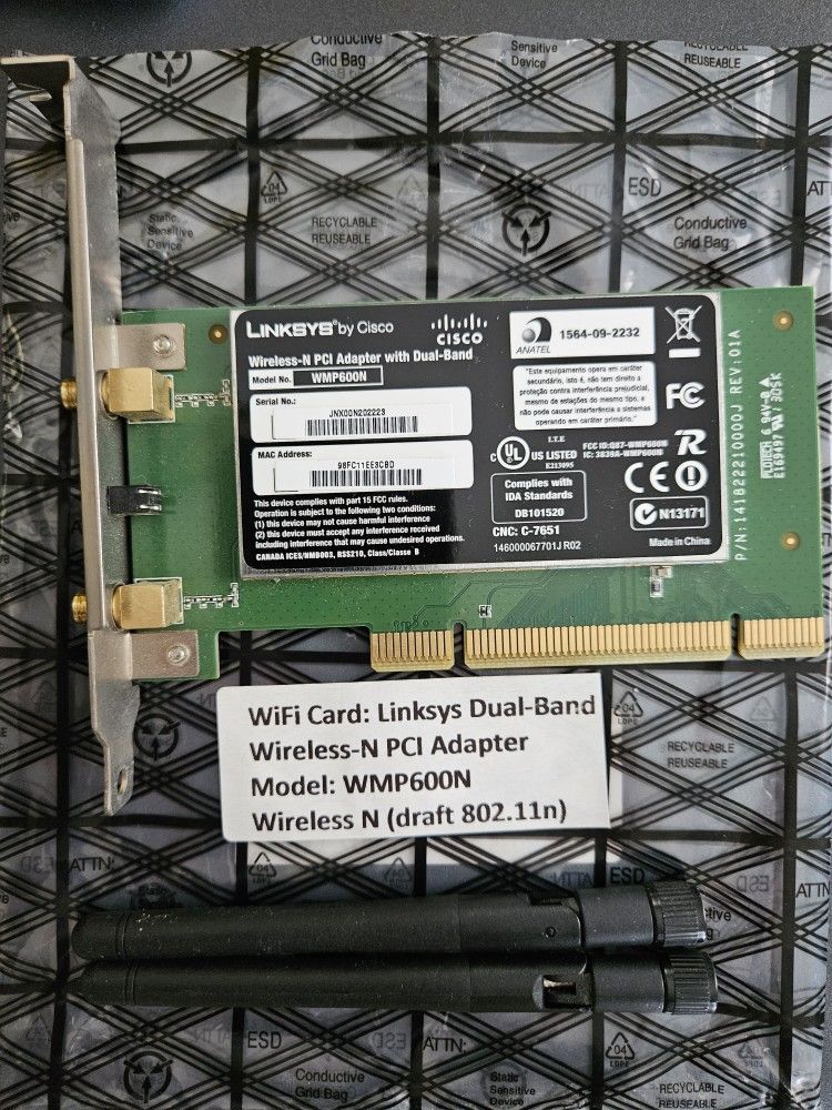 Linksys WMP600N Dual-Band Wireless-N PCI Adapter