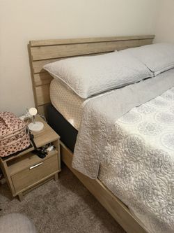Bed Frame And Night Stand