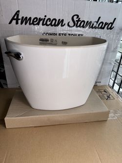 American Standard Reliant Toilet Tank and Lid 1.28 GPF Single Flush in White