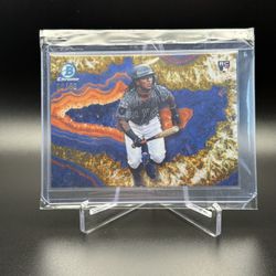 Luisangel Acuna Crystalizzed 50/50 Gold NY Mets #BWC-11