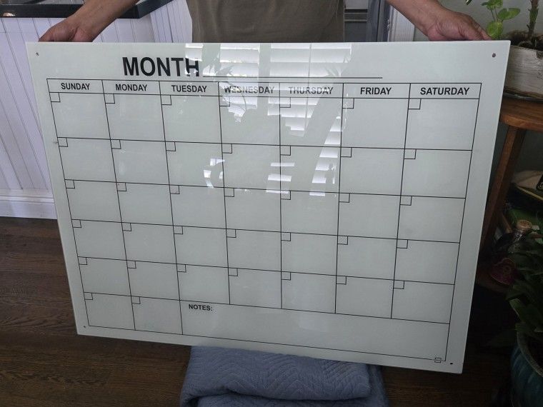 Wall Glass Calender