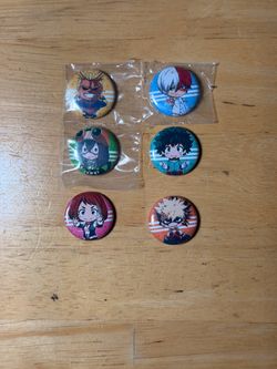 My Hero Academia Pin-Back Buttons
