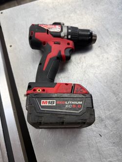 Milwaukee #2801-20- M18 Brushless 1/2” Compact Drill/Driver w/ One XC5.0 Battery Only