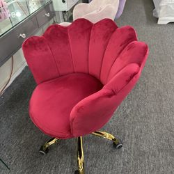 Red Vanity Chair 