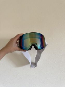 CrushEyes Snow Goggles 100% UV Protection - Gloss White