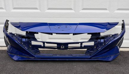 BLUE HYUNDAI ELANTRA FRONT BUMPER 2021 2022 2023