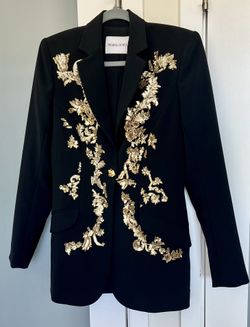 PRABAL GURUNG One-Button Embellished Blazer