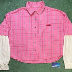 GV Gallery Raspberry Hills pink thermal flannel