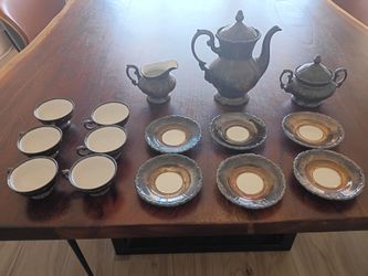 Johann Seltmann Vohenstrauß Bavarian vintage  Porcelain Grey
Tea Set i
