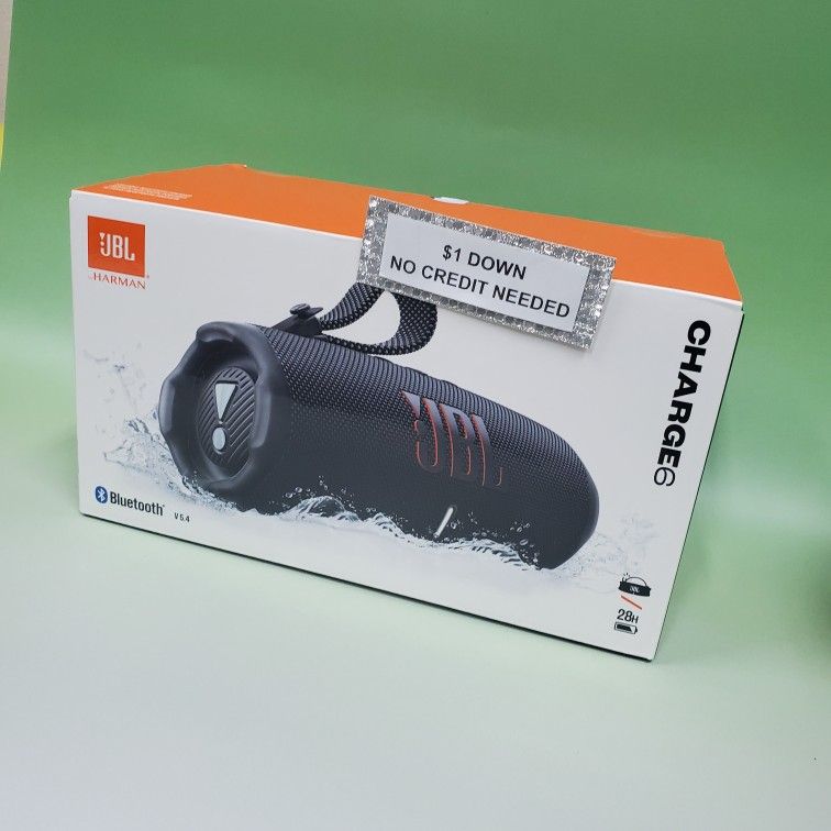 JBL Charge 6 Bluetooth Speaker New - Only $1 Today Pay The Rest Later!