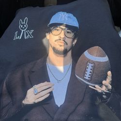 Bad Bunny Super Bowl Size Small 