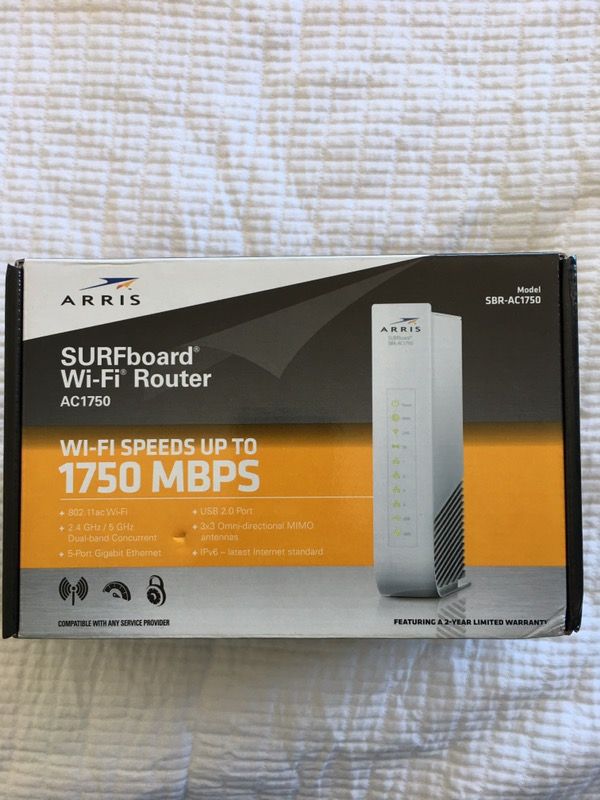ARRIS SURFboard SB-AC1750 WiFi Router- Retail Packaging- White (SBR-AC1750-2)