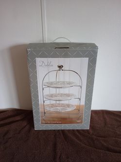 Godinger 3 Tiered 12 " Platter Stand - Dublin Crystal