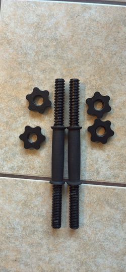 Dumbbell Bar Handles with Lock Collars
