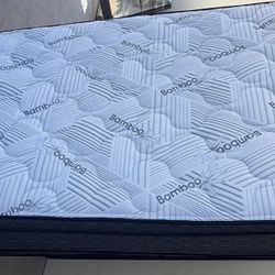 White Bamboo Queen Size Set 