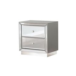 NEW MIRROR NIGHT STAND ! 26" H x 16.50" W x 26" D! MINAS HOME FURNITURE 