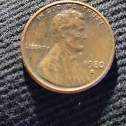 1980 D Penny Error 