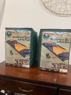 2 sleeping bag & air bed