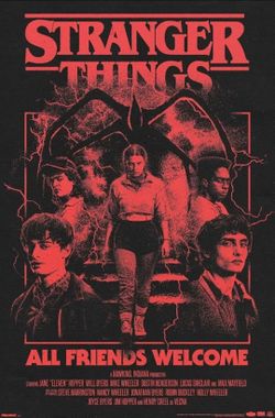 Stranger Things 5 All Friends Welcome Wall Poster 24"x36"