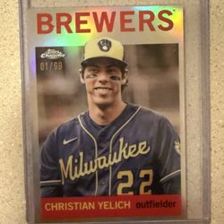 Christian Yelich 2023 Topps Chrome Lids Exclusive Card