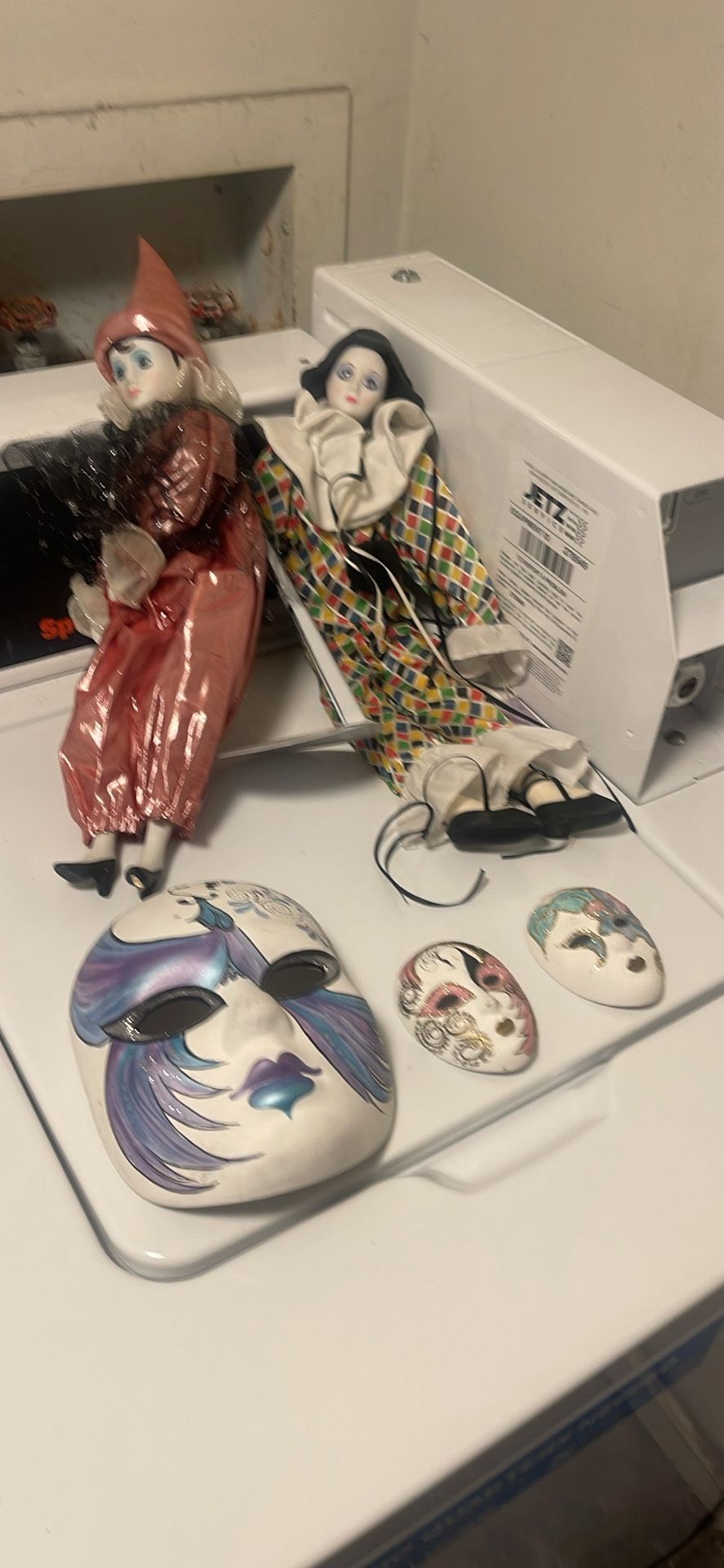 Porcelain Clowns And Masks