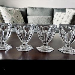 Baccarat Harcourt 1841 Crystal Wine/Water/Sorbet Glasses - Signed/Mint