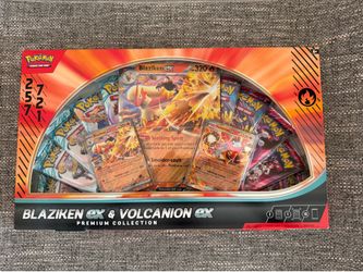 Pokemon Blaziken EX and Volcanion EX Premium Collection