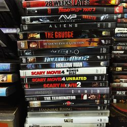 Scary Movies Vintage Dvds With Inserts