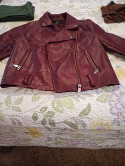 New leather coat size small for 20.00 I have a few for sale