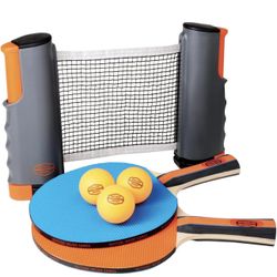 Outside Inside Backpack Travel Ping-Pong Set for Camping, Backyard & Outdoors