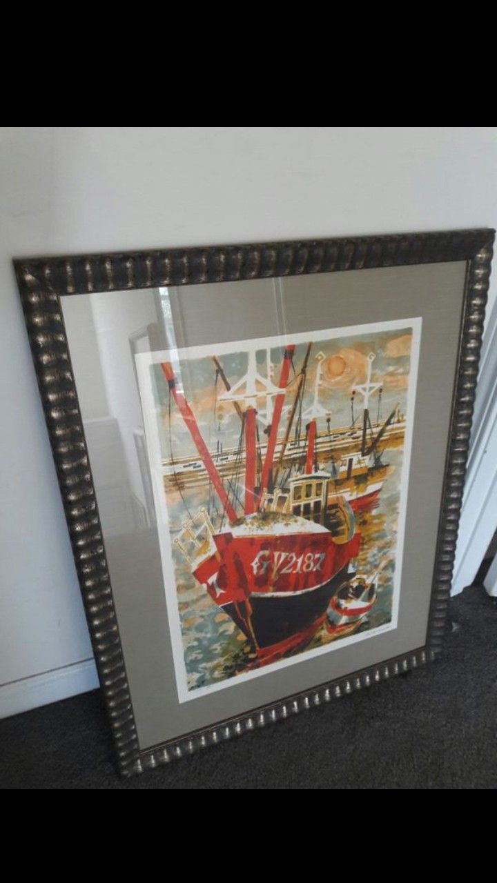 Limited Edition Nautical/ Naval Ship Portrait Print, Signed and Numbered