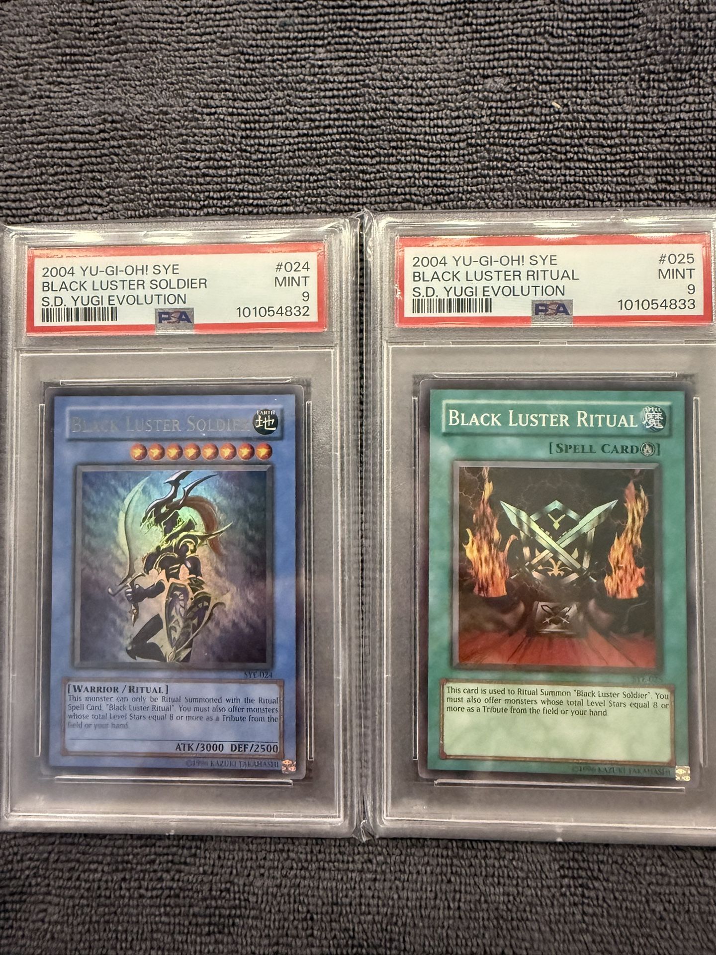 Black Luster Soldier And Black Luster Ritual SYE Matching PSA 9