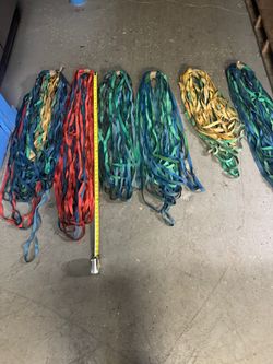 Lot of Colorful Nylon Lifting Slings Straps