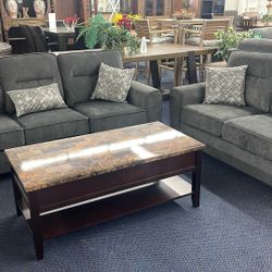 Fabric Sofa And Loveseat