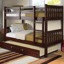 Twin Bunk Bed With Trundle October 22 Sale