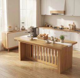 Farmhouse Dining Table for 4-8 People