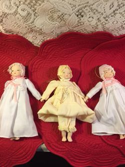 VINTAGE BABY DOLL ORNAMENTS