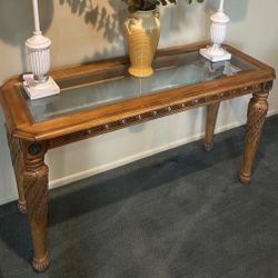 Western Style Rustic Hall Console Table 