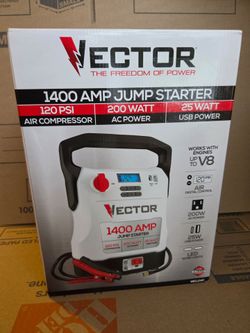 Vector 1400 Amp Jump Starter with Air Compressor