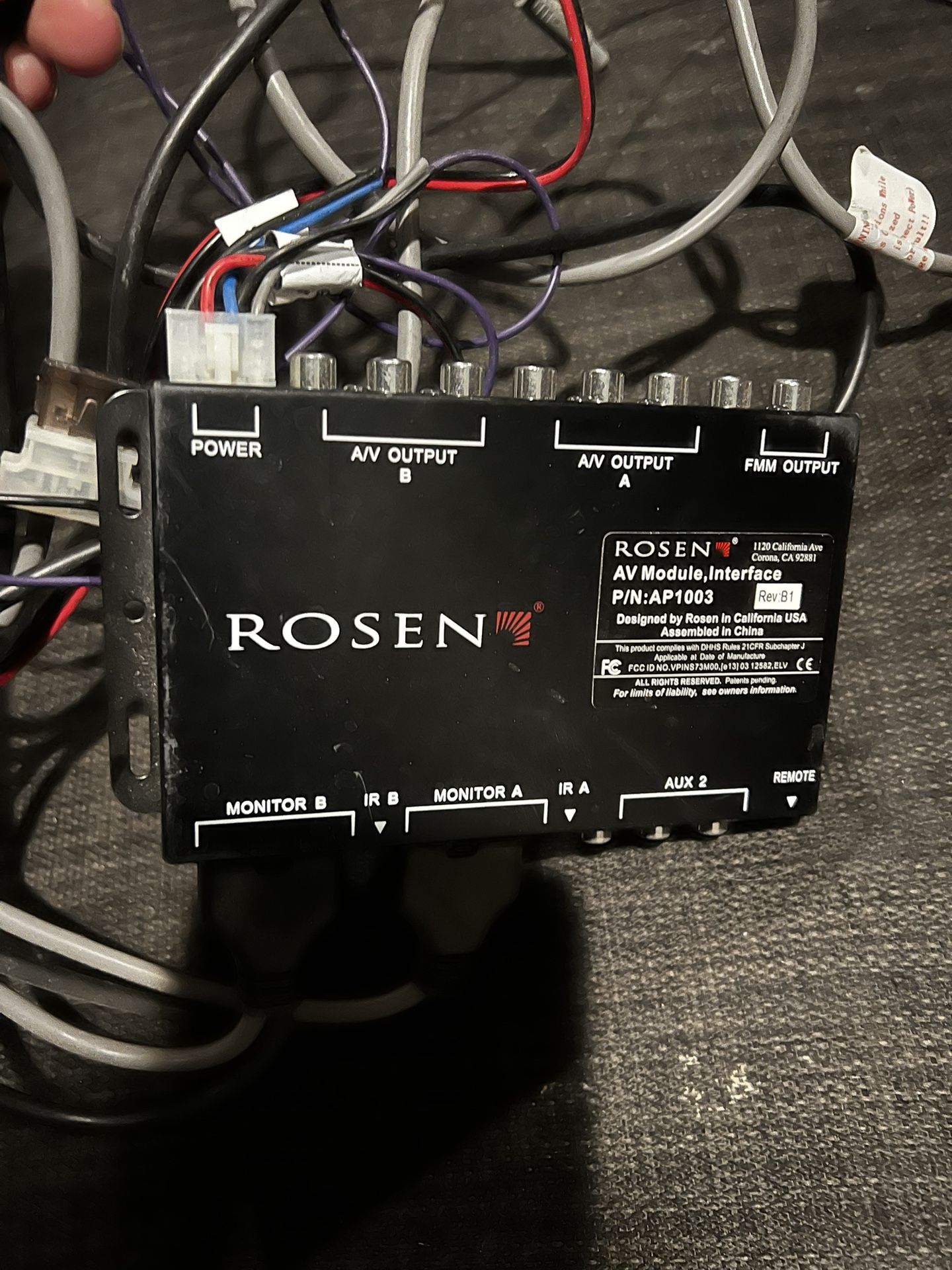 Rosen AP-1003H HDMI input Control box for AV7900, AV7950 or CS9000 Headrests