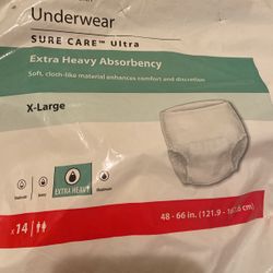 Undearwear. X-Large Absorbency