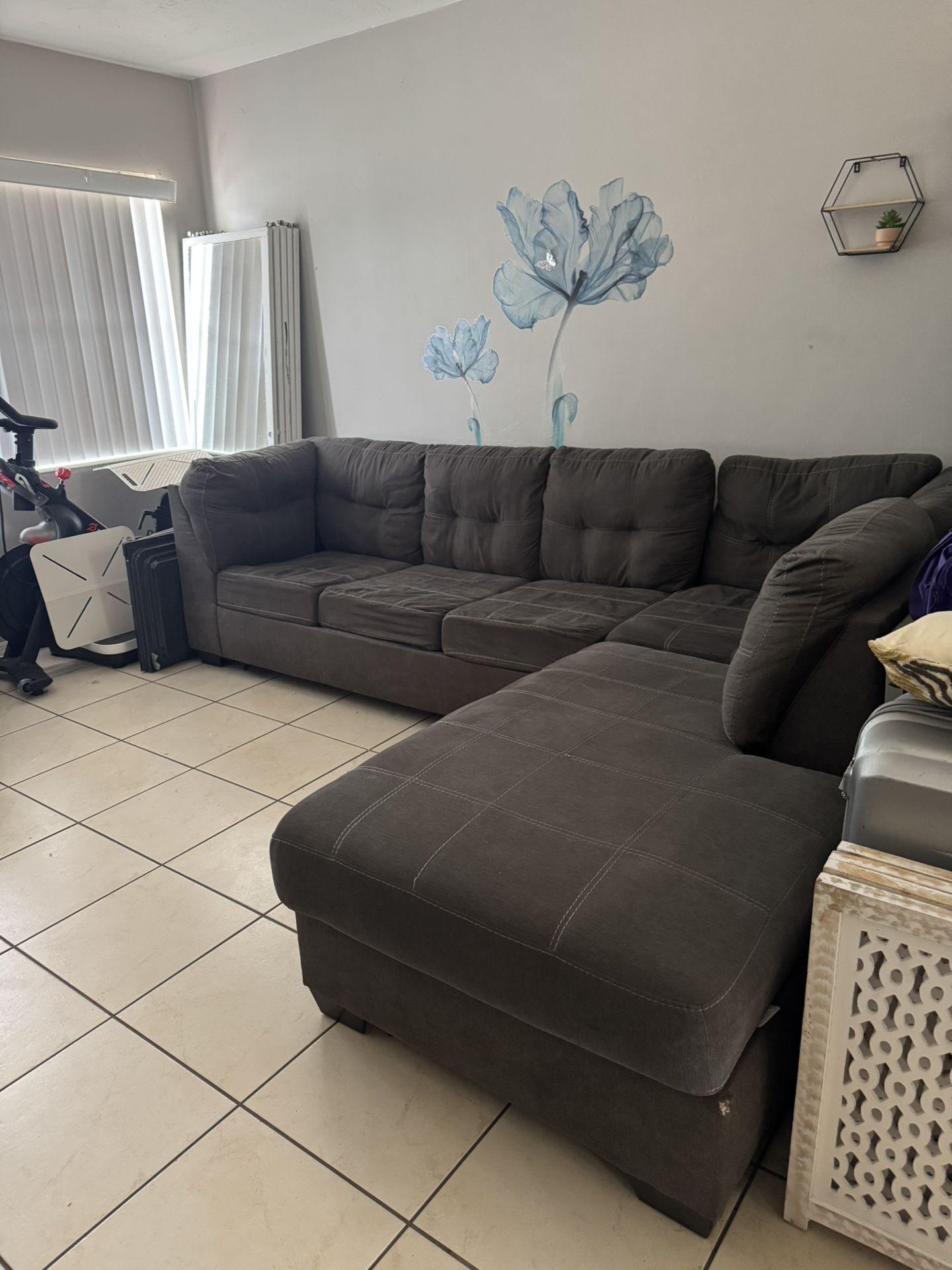 Grey Sectional Pull Out Couch