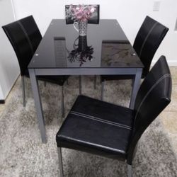 Dining Set Table And 4 Chairs (It’s Available In 4 Styles)