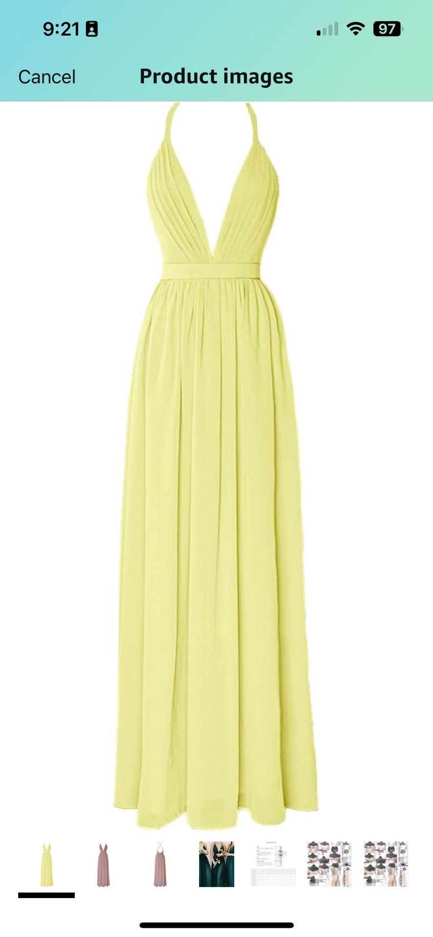 Size 14 Yellow Chiffon Dress Unworn!